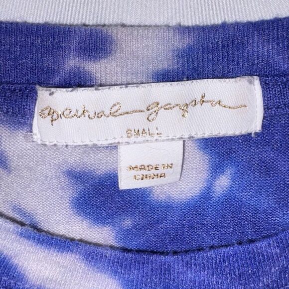 SPIRITUAL GANGSTER Aloha Vibes Paint Splatter Tie Dye Pullover Sweatshirt SMALL - Picture 6 of 9